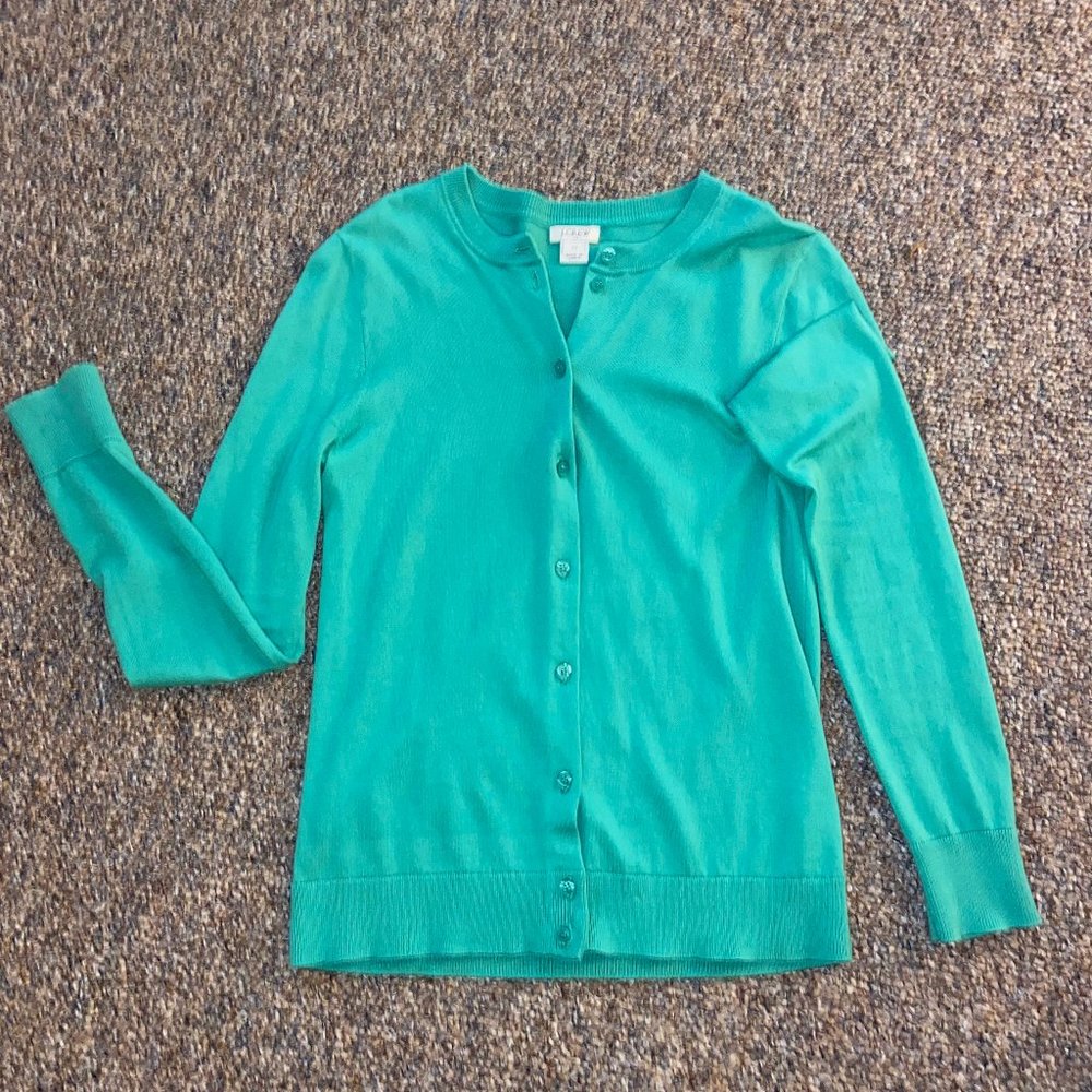 JCrew Green Cardigan - XS